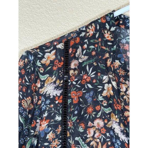 SEZANE Sixtine Long Sleeve Floral Blouse RARE - Picture 5 of 13
